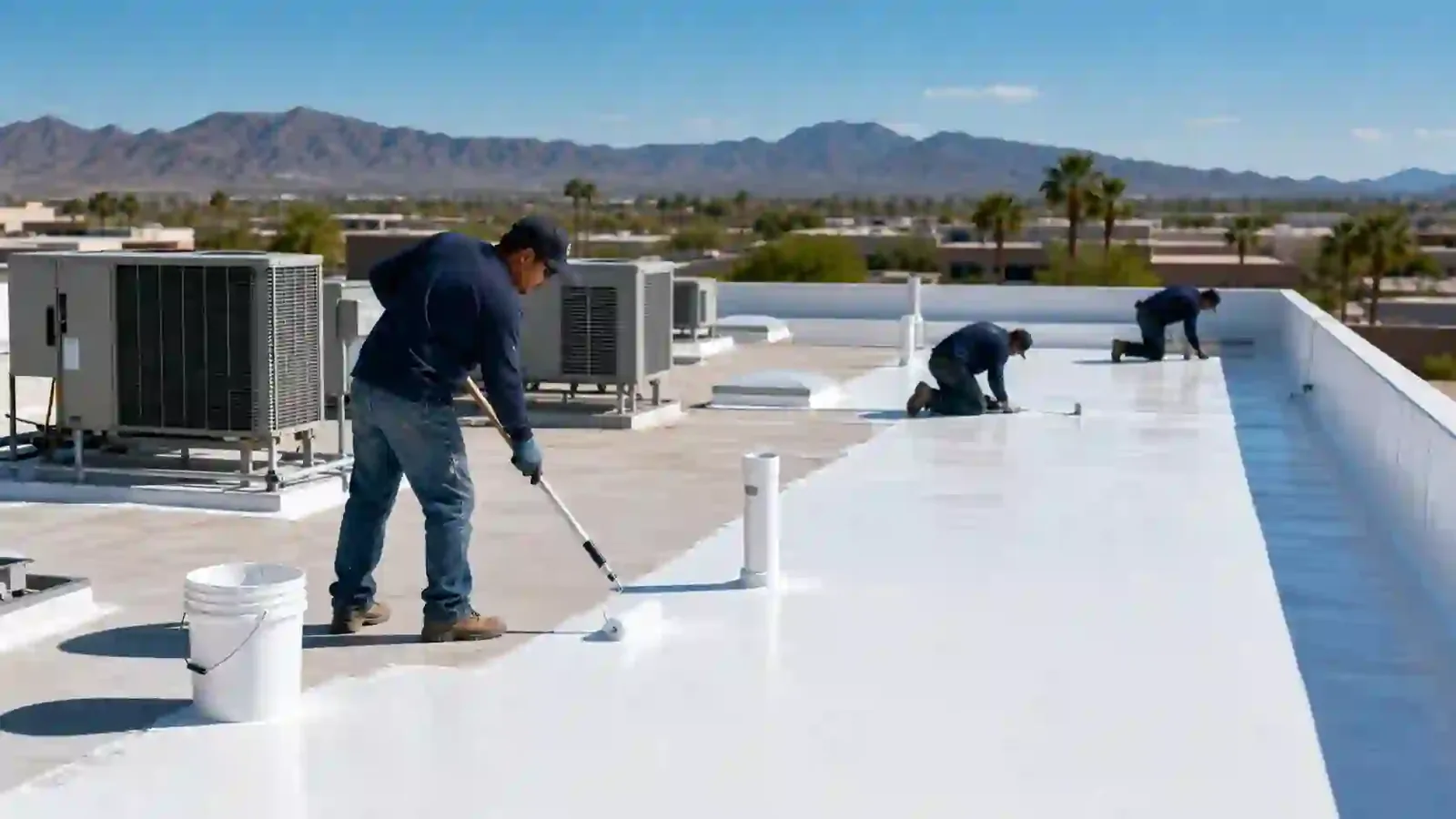 Ponding-Water Roof Repair in Scottsdale, AZ